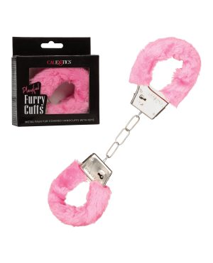 Playful Furry Cuffs – Pink by California Exotic Novelties product image