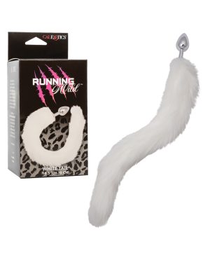 Running Wild White Tail Metallic Anal Probe by Running Wild product image