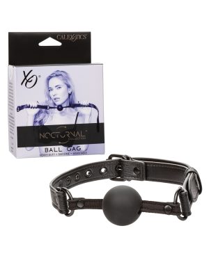 Nocturnal Collection Silicone Ball Gag – Black by Nocturnal product image