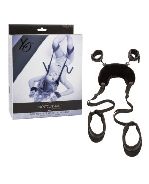 Nocturnal Collection Position Strap w/Pillow – Black by California Exotic Novelties product image