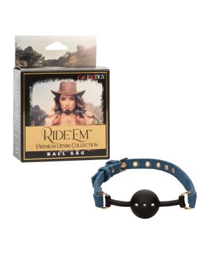 Ride ‘Em Premium Denim Collection Ball Gag by Ride 'Em product image