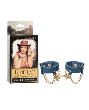 Ride ‘Em Premium Denim Collection Wrist Cuffs by Ride 'Em product image