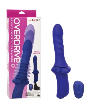 Overdrive Ridged Shaft Remote Control Sex Machine – Blue by Overdrive product image
