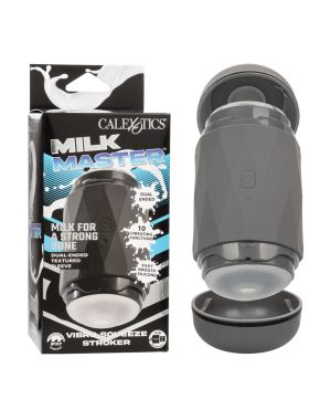Milk Master Vibro Squeeze Stroker – Black by Milk Master product image