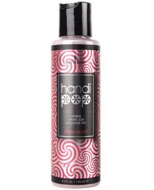 Handipop Hand Job Massage Gel – 4.2 oz Bottle Strawberry by Handipop product image