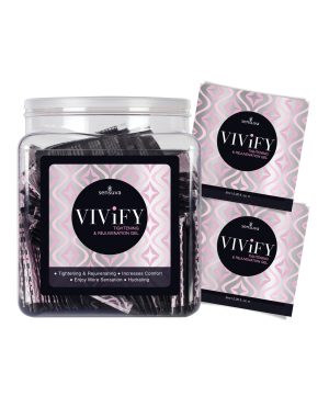 Vivify Tightening & Rejuvenation Gel – Tub of 100 Single Use Packet by Sensuva product image