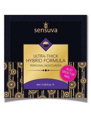 Sensuva Ultra Thick Hybrid Personal Moisturizer Single Use Packet – 6 ml Unscented by Sensuva product image
