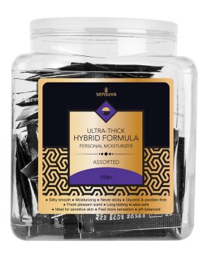 Sensuva Hybrid Personal Moisturizer Tub – Asst. Tub of 100 by Sensuva product image