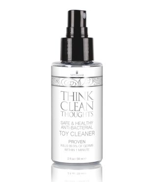 Sensuva Think Clean Thoughts Anti Bacterial Toy Cleaner – 2 oz Bottle by Sensuva product image