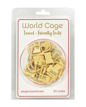 World Cage Travel Friendly Locks – 20 Pack Plastic Locks by World Cage product image
