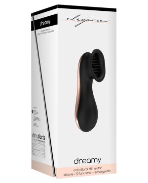 Shots Elegance Dreamy Oral Clitoral Stimulator – 10 Speed Black by Elegance product image