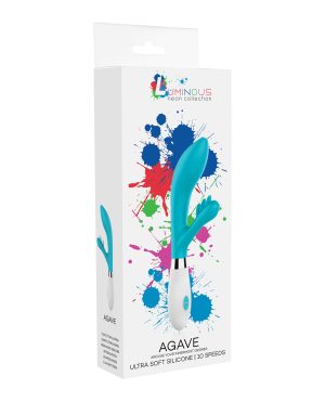 Shots Luminous Agave Silicone 10 Speed Rabbit – Turquoise by Luminous product image