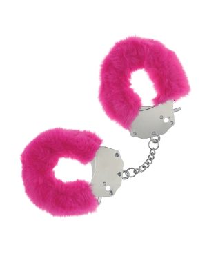 Shots Ouch! Heavy-duty Fluffy Handcuffs – Pink by Ouch product image