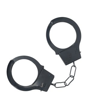 Shots Ouch! Classic Metal Handcuffs – Black by Ouch product image