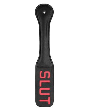 Shots Ouch Slut Paddle – Black by Ouch product image