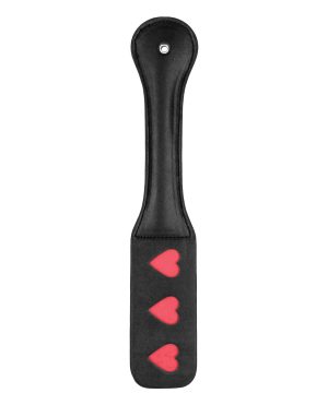 Shots Ouch Hearts Paddle – Black by Ouch product image