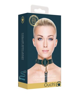Shots Ouch Halo Collar w/Leash – Green by Ouch product image