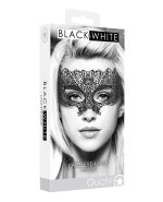 Shots Ouch Black & White Lace Eye Mask – Princess Black by Ouch product image
