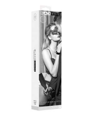 Shots Ouch Black & White Introductory Bondage Kit #3 – Black by Ouch product image
