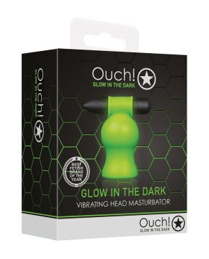 Shots Ouch Vibrating Head Masturbator – Glow in the Dark by Ouch product image