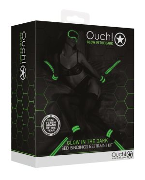 Shots Ouch Bed Bindings Restraint Kit – Glow in the Dark by Ouch product image