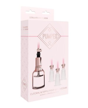 Shots Pumped Clitoral & Nipple Pump Set – Medium Rose Gold by Pumped product image