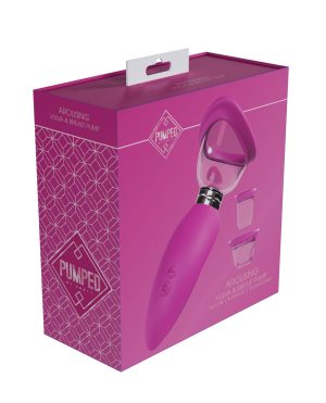 Shots Pumped Arousing Clitoral, Nipple & Breast Pump – Pink by Shots product image