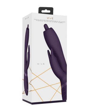 Shots Vive Nilo Pinpoint Rotating G-Spot Rabbit – Purple by Vive product image