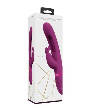 Shots Vive Mika Flapping Tongue Rabbit Vibrator – Pink by Vive product image