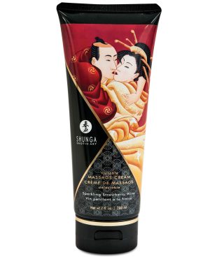 Shunga Kissable Massage Cream – 7 oz Sparkling Strawberry Wine by Shunga product image