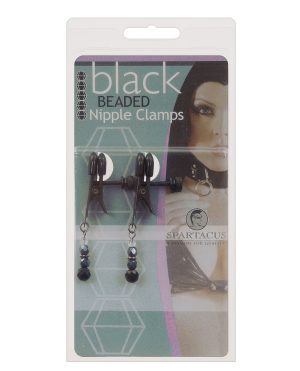 Spartacus Black Beaded Nipple Clamps by Spartacus product image