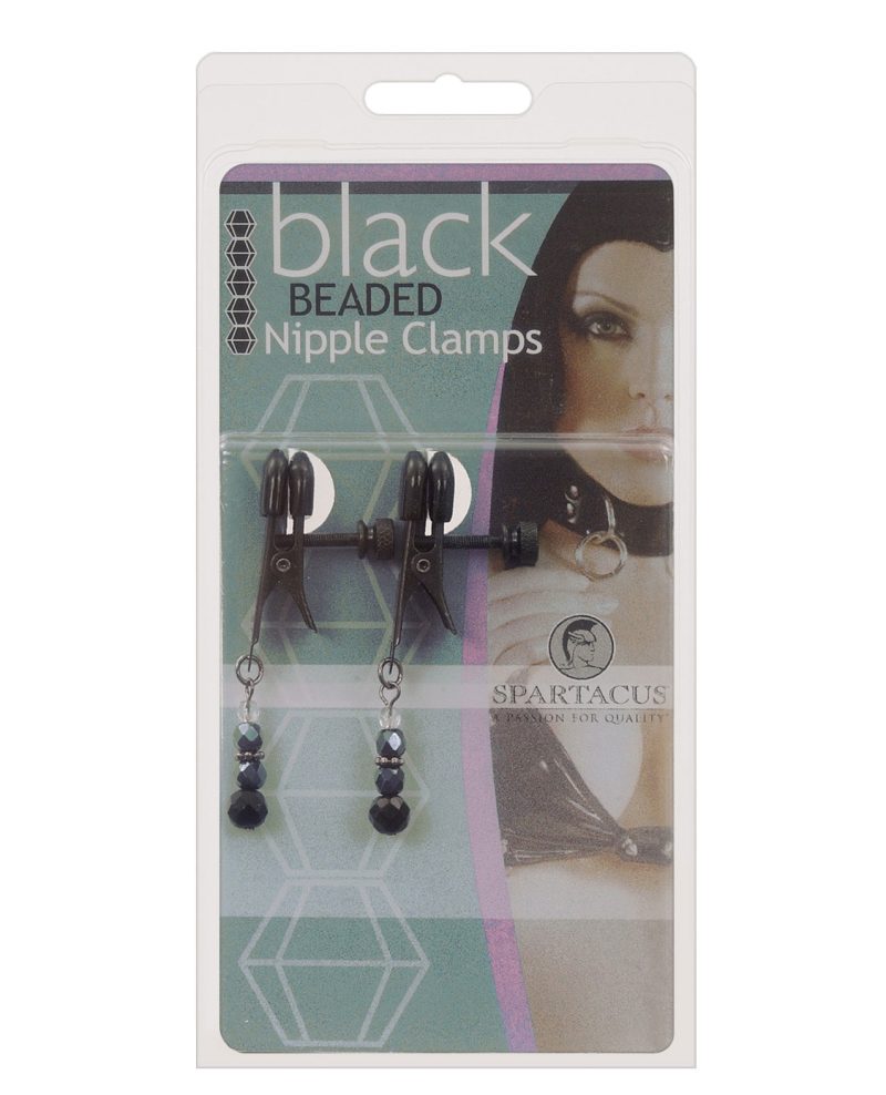 SPF-114 Spartacus Black Beaded Nipple Clamps by Spartacus product image