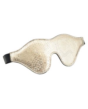 Spartacus Blindfold w/Leather – White Snakeskin Micro Fiber by Spartacus product image