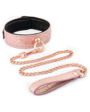 Spartacus Micro Fiber Collar & Leash w/Leather Lining – Pink by Spartacus product image