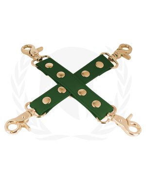 Spartacus PU Hog Tie w/Gold Hardware – Green by Spartacus product image