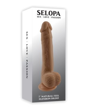 Selopa Natural Feel 7″ Flexskin Dildo – Dark by Selopa product image