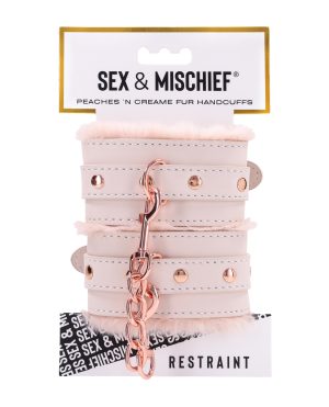 Sex & Mischief Peaches ‘n CreaMe Fur Handcuffs by Sex & Mischief product image