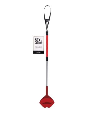 Sex & Mischief Ex’s & Oh’s Kiss Crop – Red/Black by Sex & Mischief product image