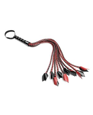 Saffron Braided Flogger – Red/Black by Saffron product image