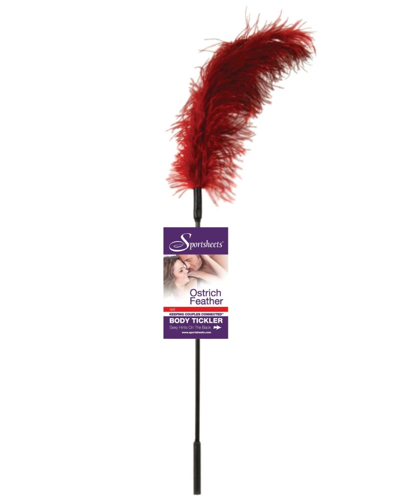 Sportsheets Body Tickler Ostrich Feather – Red by Sportsheets product image