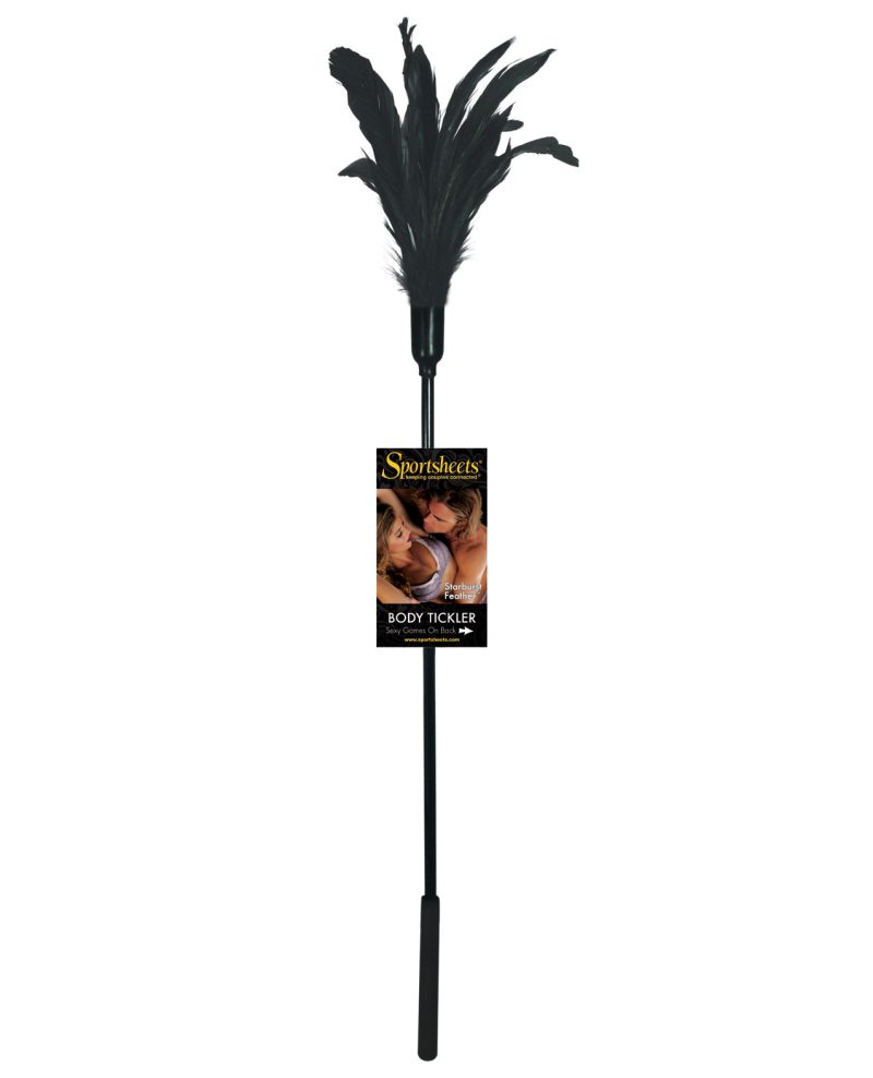 Sportsheets Body Tickler Starburst Feather – Black by Sportsheets product image