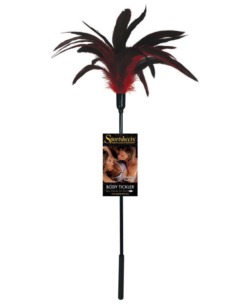 Sportsheets Body Tickler Starburst Feather – Red by Sportsheets product image