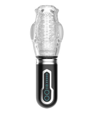 Thrusting, Rotating & Vibrating Oral Sex Masturbator – Black by Secwell product image