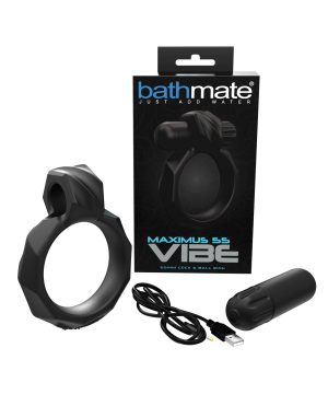 Bathmate Maximus Vibe 55 Cock Ring – Black by Bathmate product image