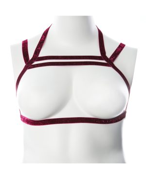 Gender Fluid Sugar Coated Harness – S-L Raspberry Glitter by Gender Fluid product image