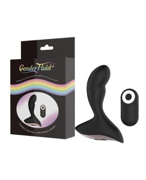 Gender Fluid Rumble Anal Vibe w/Remote – Black by Gender Fluid product image