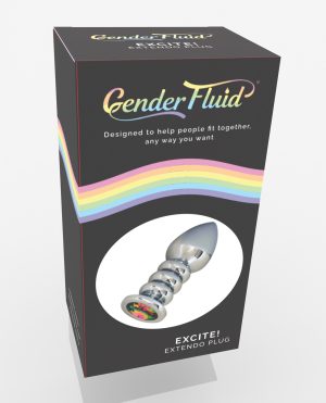 Gender Fluid Excite! Extendo Plug – Silver by Gender Fluid product image