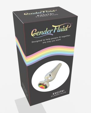 Gender Fluid Excite! Flared Plug – Silver by Gender Fluid product image
