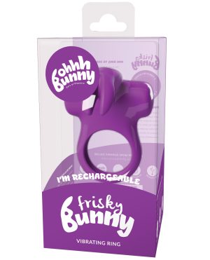 VeDO Frisky Bunny Rechargeable Vibrating Ring – Perfectly Purple by VeDO product image