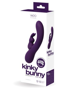 VeDO Kinky Bunny Plus Rechargeable Dual Vibe – Deep Purple by VeDO product image